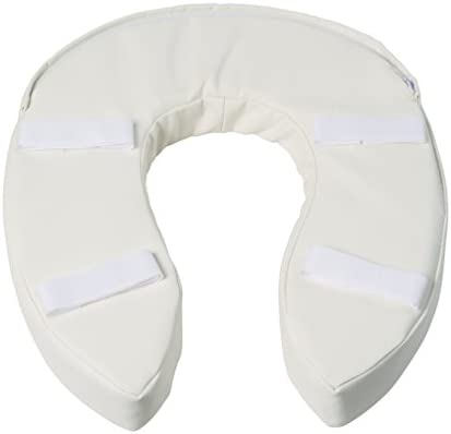 DMI Raised Toilet Seat Toilet, Toilet Seat Riser, FSA HSA Eligible Seat Cushion and Toilet Seat Cover to Add Extra Padding to the Toilet Seat while Relieving Pressure, 2 Inch Pad, White
